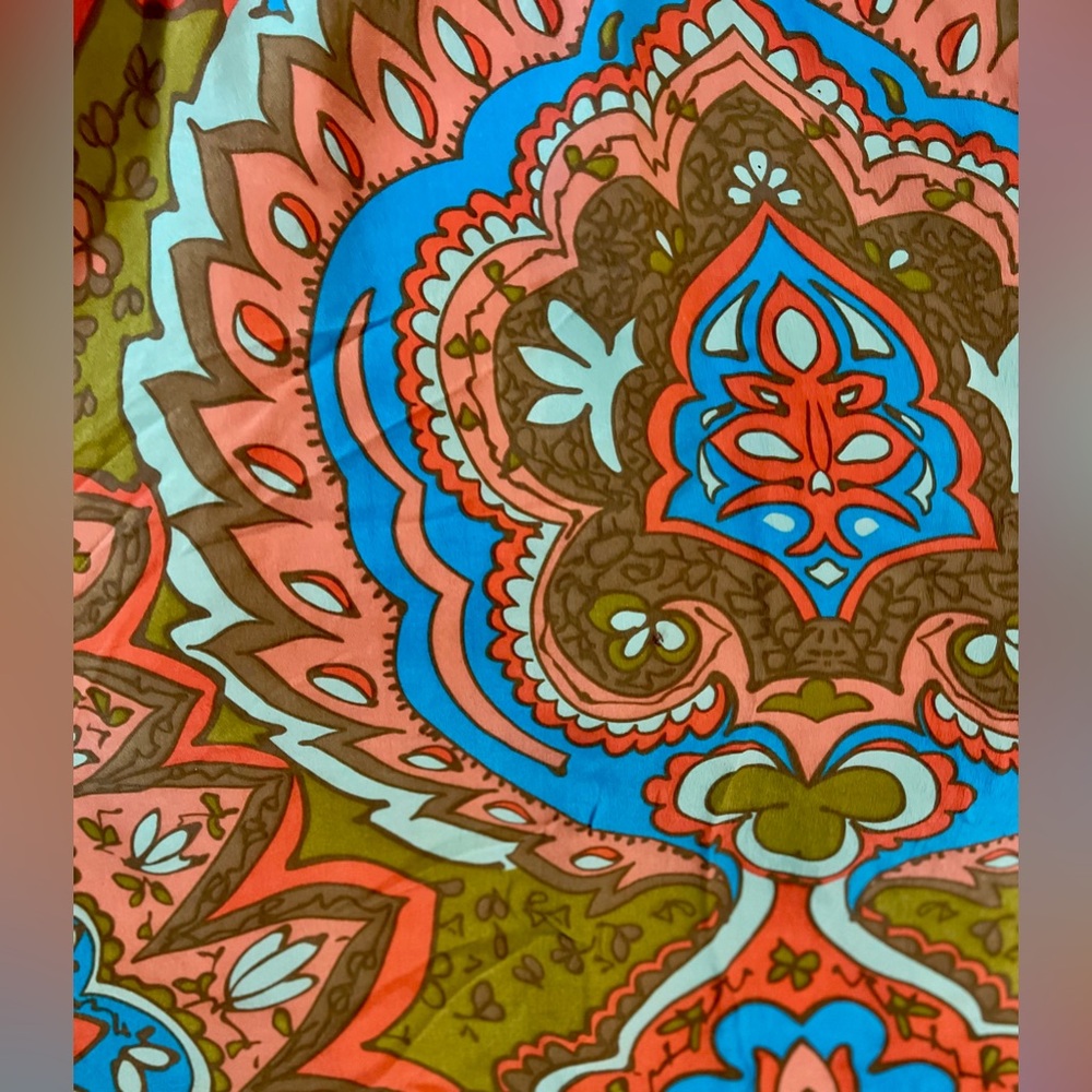 ANTHROPOLOGIE | Bright Paisley Boho Midi Sundress Dress Pockets! (4) - Picture 2 of 8
